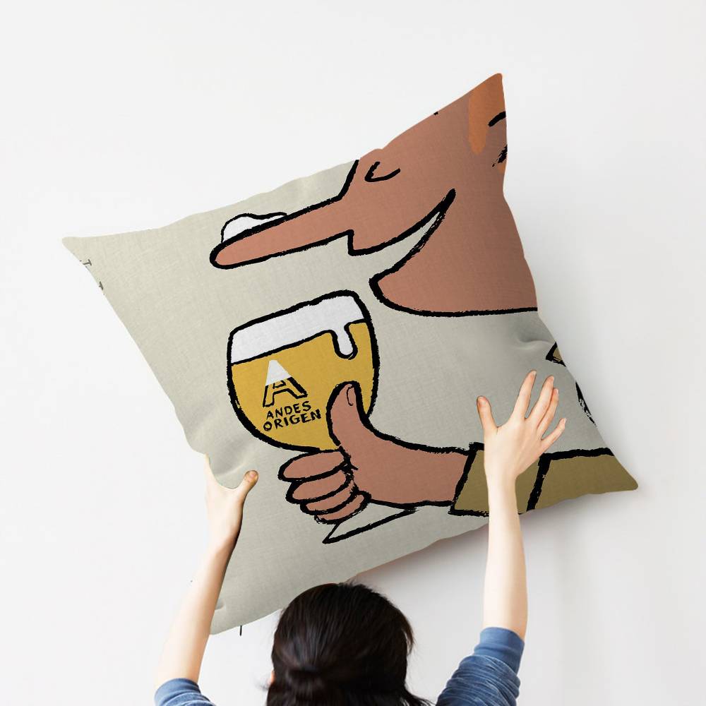 French Illustrator Jean Julie Pillow Gifts Home Office Furnishings Bedroom Sofa Car Cushion Cover Case 45x45cm