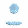 PU Leather Keyboard Wrist Support Pad Ergonomic Anti-Slip Mouse Cushion Comfort Soft Cloud Mouse Pad Office Supplies