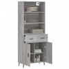Highboard Sonoma Grau 69,5 x 34 x 180 cm Spanplatte