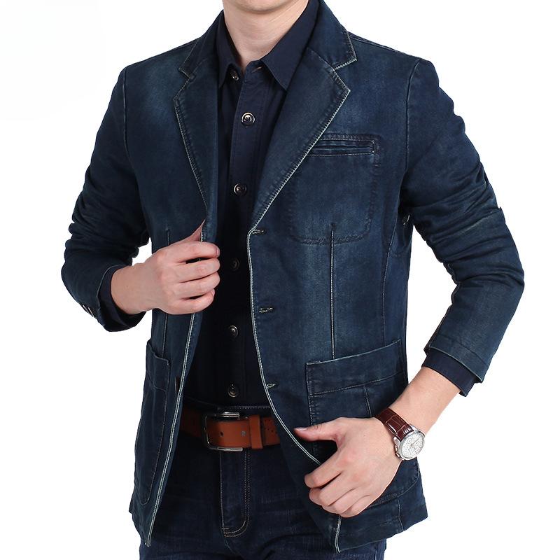 Frühling und Herbst Casual Anzug Herren Baumwolljacke Herren Koreanische Ausgabe mittleren Alters Große Größe Kleiner Anzug Herren