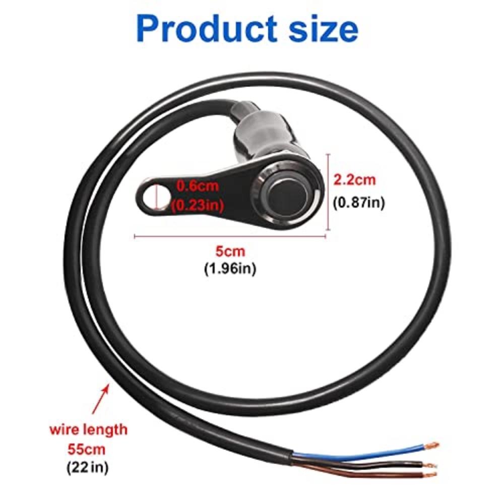 1 X 12 V Led Motorcycle Switch On-Off Headlight Fog Light Handlebar Adjustable Bracket Switch Button 22 Mm (7/8 Inches)