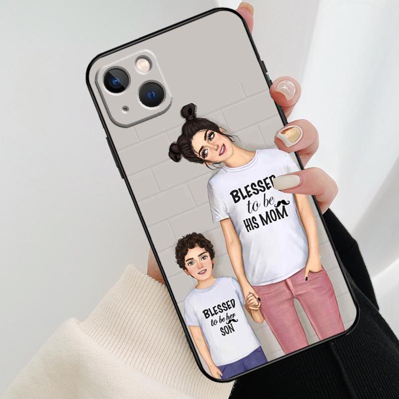 Baby Mom MUM MOTHER Girl Queen Phone Case For iPhone 17 Pro Max 15 14 13 11 12 16 Pro Max mini 15 16 Plus 16e 17 Air Cover