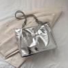 Pure Color PU Leather Tote Bag Multi-position Women Handbag Retro Simple Shoulder Bag  Outdoor