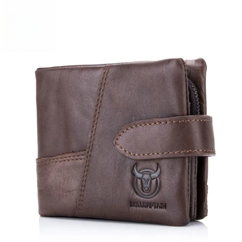 

Men s wallet 100% genuine leather multifunctional driver s license coin wallet коричневий