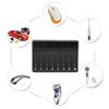 SEIVI Ni MH USB Battery Charger for AA AAA Battery Charge LCD Display Screen Eight Desktop Charger with 8 AAA Battery