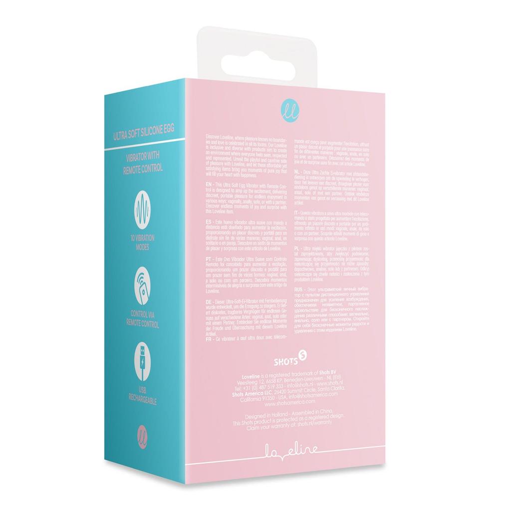 Ultra Soft Silicone Egg Vibrator With Remote Control
