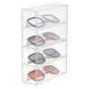 Acrylic Glasses Organizer Clear Sunglass Storage 4-Layer Tabletop Eyeglass Display Case Eyewear Collection Box For Jewelry Watch