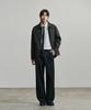 Awodeijeu Freddy Double-Pleated Wide Raw Denim [Raw Black]
