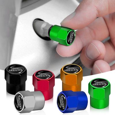 4pcs Alloy Auto Wheel Tire Valve Cap Car Airtight Valve Covers For XF XE XJ F-Pace X-Type S-Type F-Type E-Pace I-PACE XK