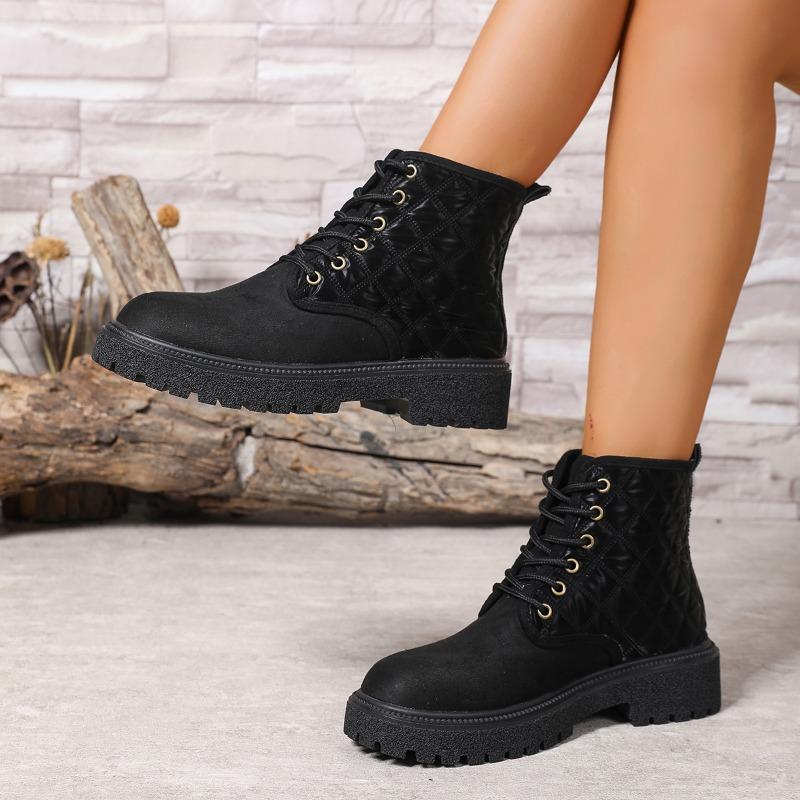 Fashion 2025 New Fashion Style Plus Size Platform Boots Women Spring Autumn High Quality Ankle Boots for Woman Solid Color Boots Lady