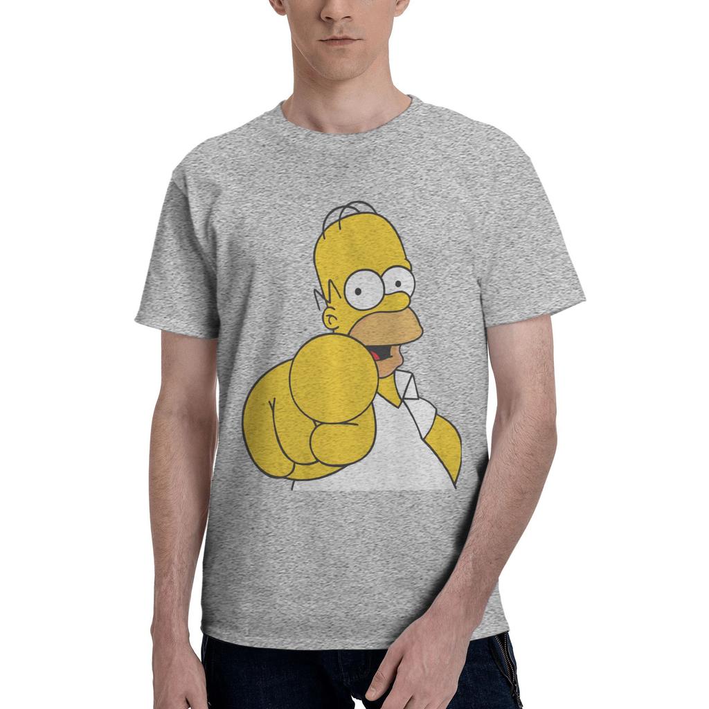 202526 Summer Disney Simpson Family Printed Pure Cotton Tshirt Fashionable Loose Casual Shortsleeved Unisplish