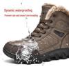 Men's High-Top Non-Slip Waterproof Winter Snow Boots with Velvet Lining