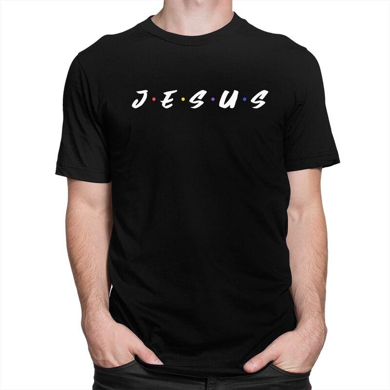 Custom Classic Jesus Christian T Shirt Men ShortSleeve Religious Faith Tshirts Streetwear Tee Pure Cotton Oversized Tshirts