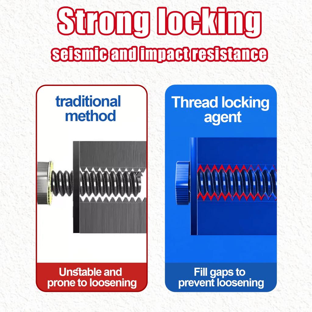 243/271 thread lock blue medium strength locking and sealing nuts bolts,fasteners and metal can prevent loosening and leakage Thread Lock3