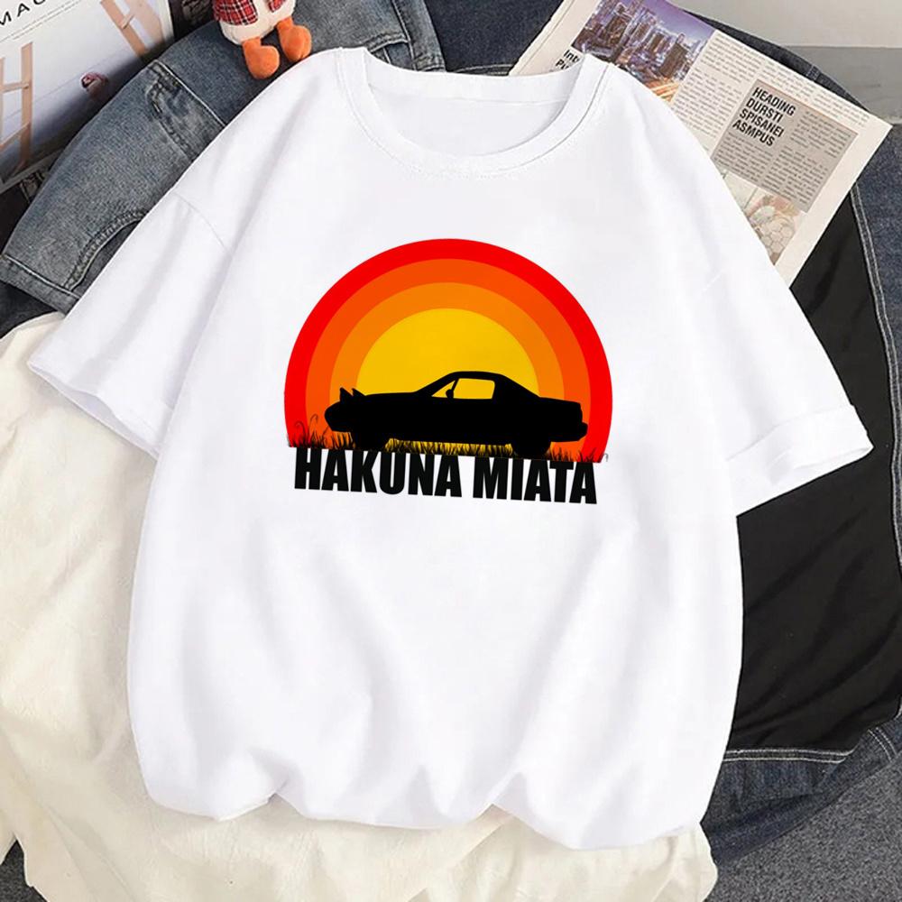 

Miata t shirt women funny streetwear tshirt female streetwear 2000s manga clothing S