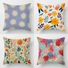 Home Decor Colorful Floral Pattern Pillow Covers For Home Pattern Cushion Cover Suitable For Sofa Bedroom Car Pillow Cover