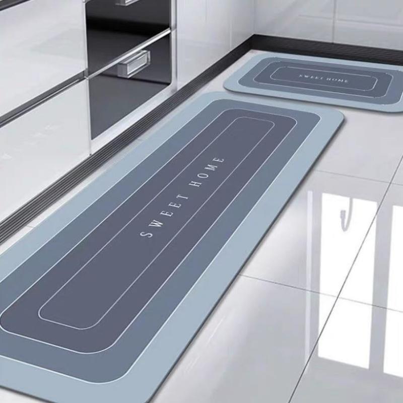 Modern Minimalist Diatomaceous Bathroom Mat Super Absorbent Non Slip Bathroom Floor Mat For Home Entrance Quick Dry Door Mat