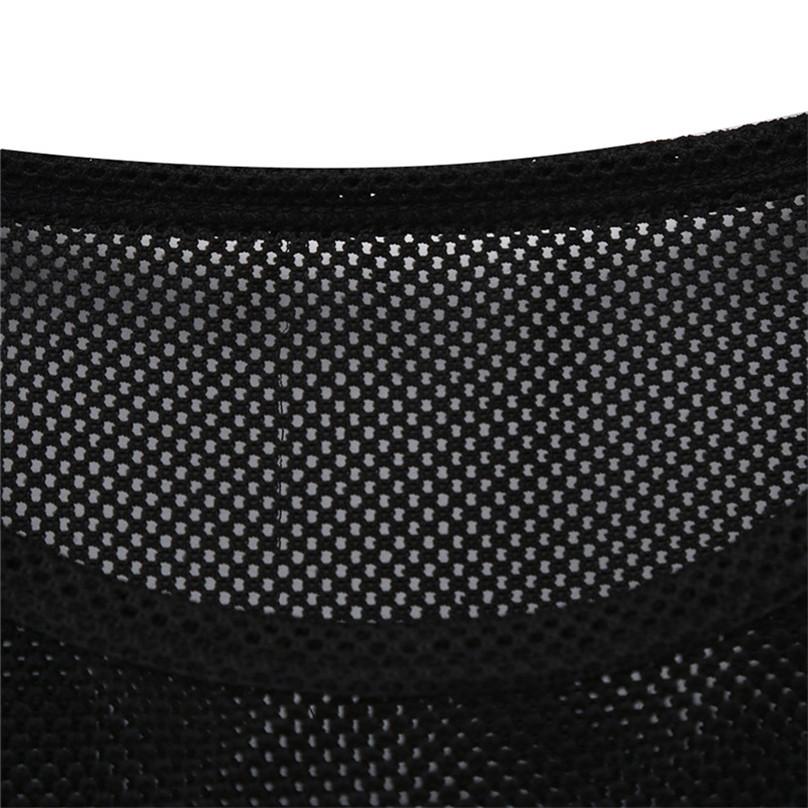 Women's Sexy Fitness Loose Short Sleeved Clothing Running Perspective Hollow Sports Mesh Tops Breathable Quick-drying Yoga Shirt