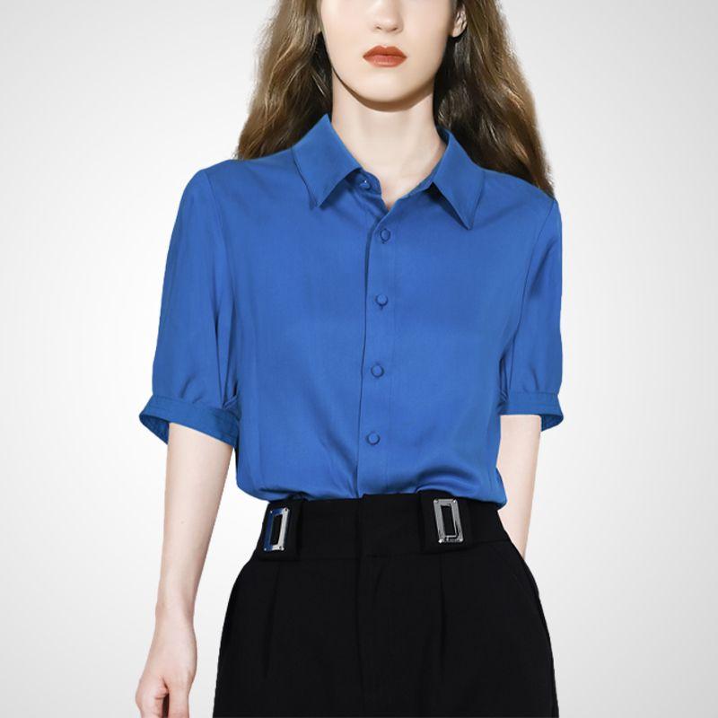 

Minimalist Fashionable Chic Stylish Business Short Sleeve Shirt Baolan XL