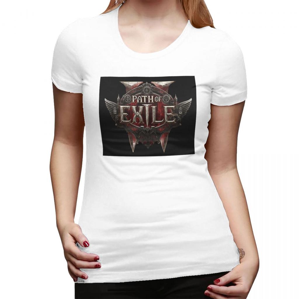 Path Of Exile 2 TShirt for Women Crew Neck Streetwear T Shirts Womens Short Sleeve Summer Clothes Tops