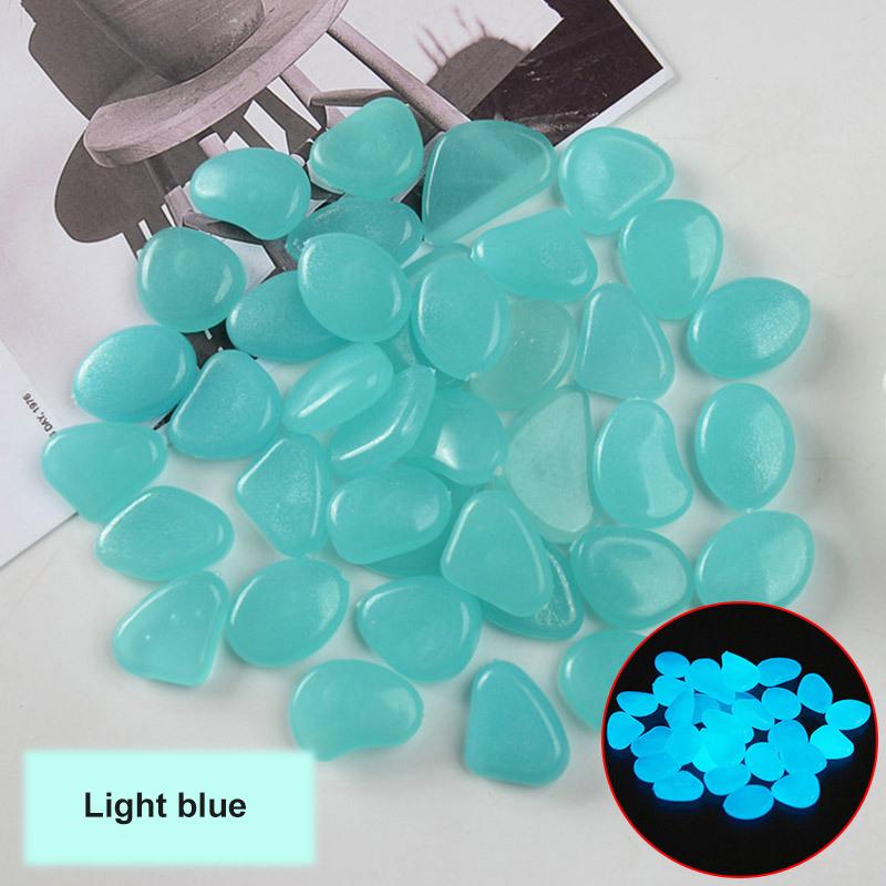 

Светящиеся в темноте садовые камешки для тротуара, садовой террасы, газона, патио, аквариума, украшения для аквариума. Светящийся камень. 50 Pcspack