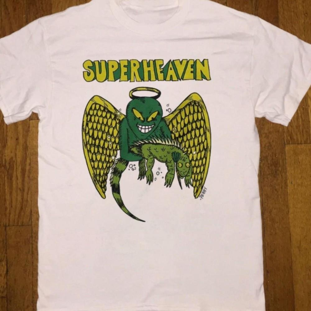 

New Superheaven Band White Tshirt Trend Short Sleeve ZL792 Unisex T-Shirt M