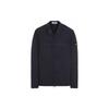 Stretch Overshirt Navy Blue Men Tops 781510210-V0020
