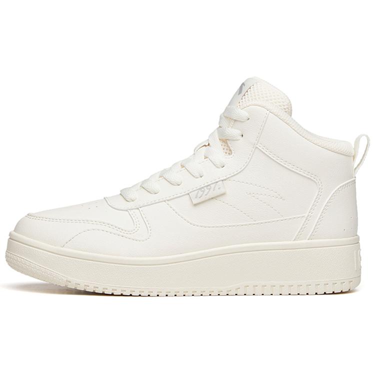 

новая коллекция Anta Life Теплые Противоскользящие Износостойкие Высокие Кеды для Скейтборда Женские Белые 36.5