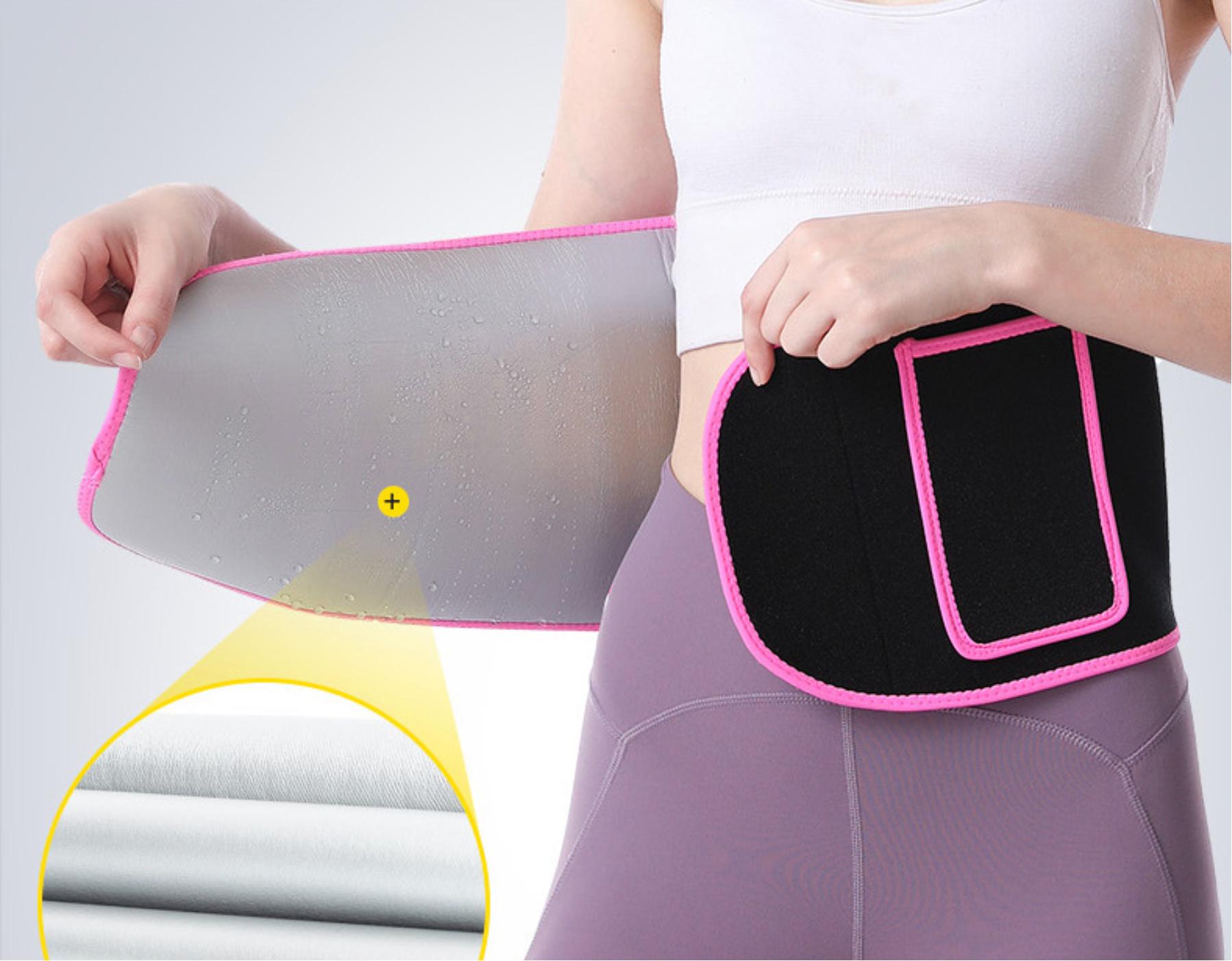 Elegate Slim Waist Trimmer Belt Neoprene/Nylon Sauna Effect Tummy Slimming Hook and Loop Closure Model DEP.53 L розовый