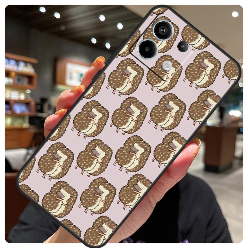 Kawaii Hedgehog Heart Cute Case For Xiaomi Redmi Note 13 12 9 10 11 14 15 Pro Plus Cover For Redmi 14C 10C 12C 13C 15 C