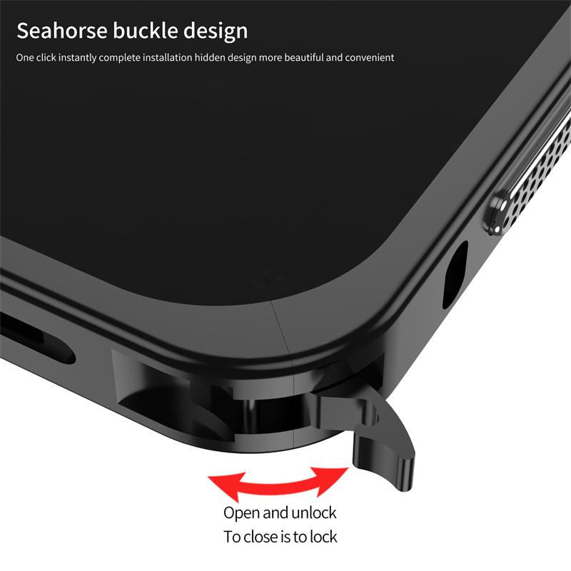 Cooling Medium Frame Phone Case for Google Pixel 9 Pro XL Case Aluminium Alloy Metal Border for Google Pixel9 ProXL 5G Cover