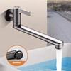 In-Wall Mop Pool Faucet Kitchen Sink Faucet Single Hole Faucet Brass 360º Free Spin Single Cold Faucet