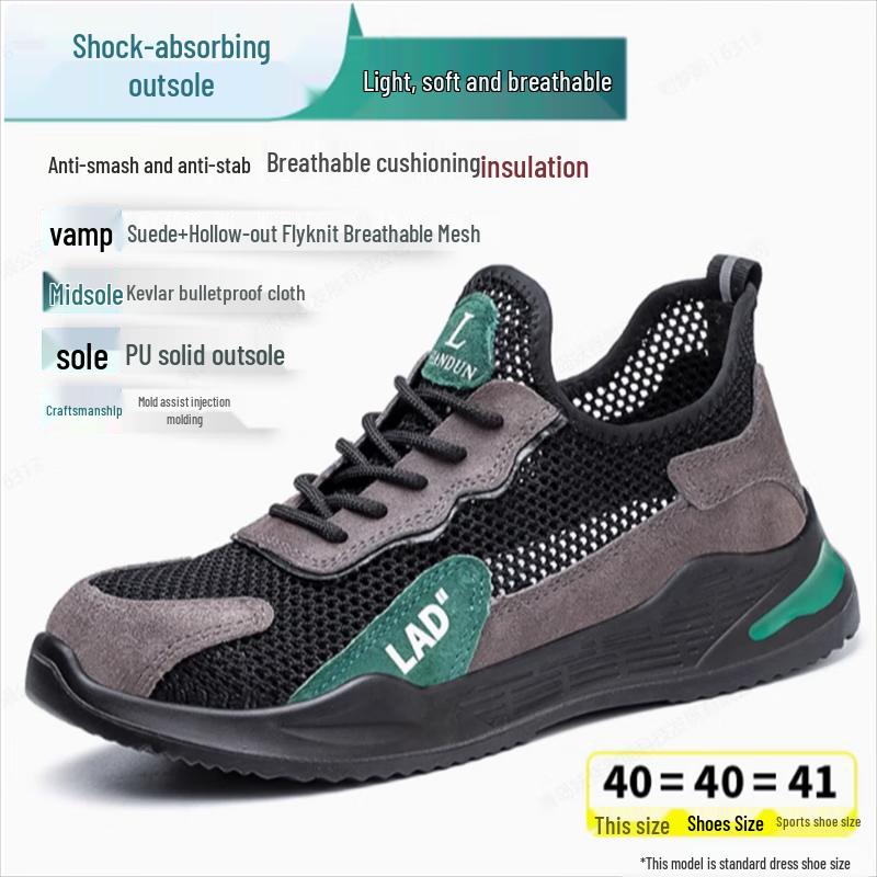 Lightning Breathable Men s Safety Work Shoes