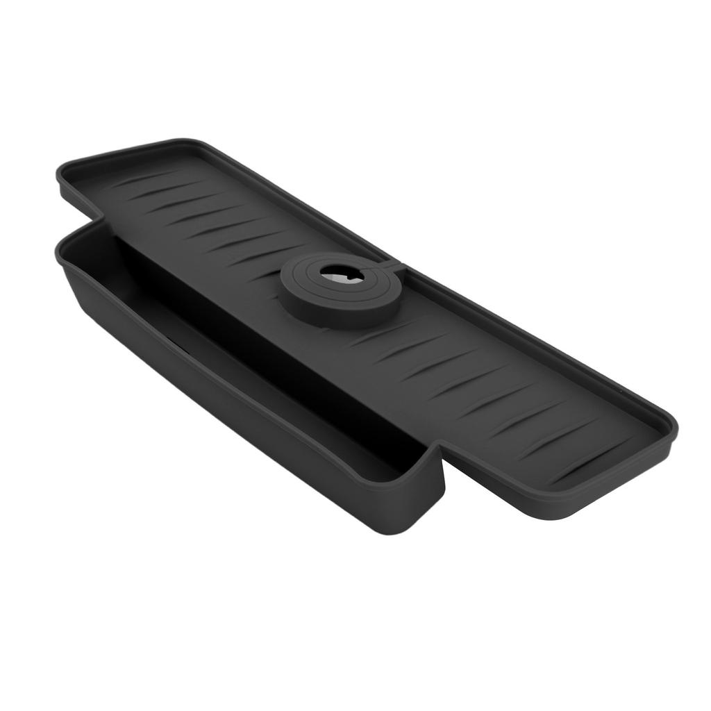 Faucet Splash Proof Draining Rack Silicone Foldable Faucet Handle Drip Catcher Tray Drainer Shelf Basket for Kitchen