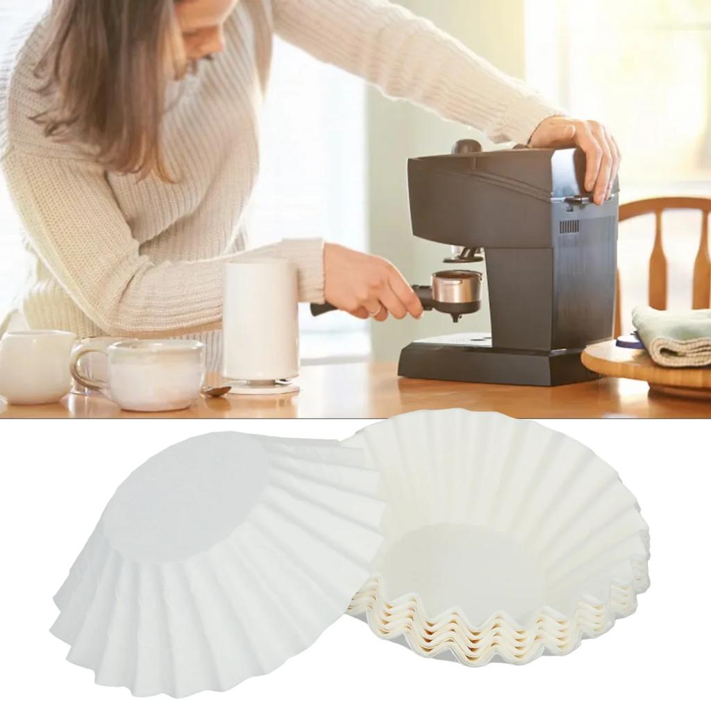 High-grade Food Filter Paper Coffee Paper Filters 2.0 Large 50pcs Coffee Filter Coffee Machine Disposable Paper Filters New