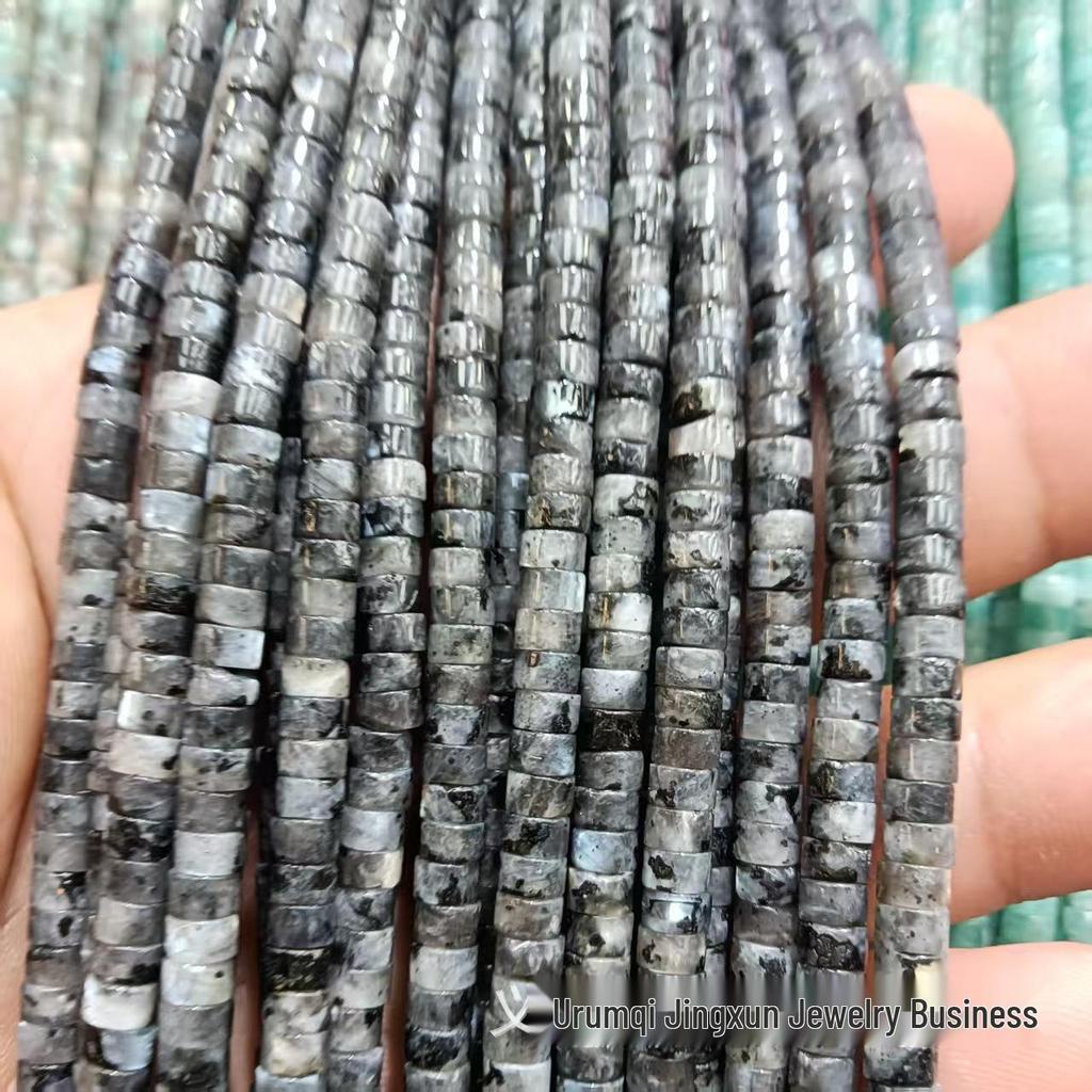2x4mm Natural Agate Stone Separator Beads for DIY Jewelry Making - Loose Semi-Finished Accessories In Stock