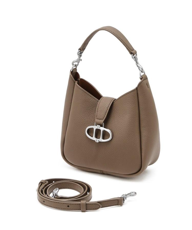 Athe Vanessabruno [Maron] Mocha Mousse Shrunken Leather Crossbody Bag S Aaba6F410I3