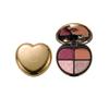HERORANGE Four-Color Eyeshadow Palette - Shimmer, Glitter, Matte & Natural Contour