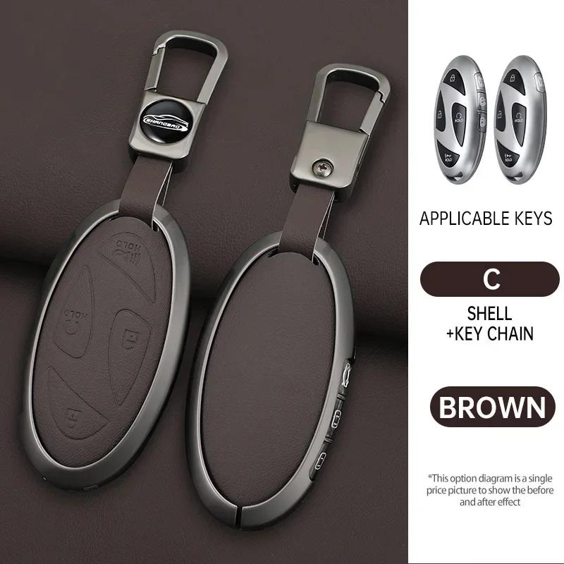 

5/7 Buttons Auto Smart Remote Key Shell Fob Cover For Hyundai Grandeur Gn7 Kona Ev Lonic 6 Car Key Case Accessories