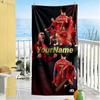 Cristiano Ronaldo Customized Name Beach Towel Soft Durable Quick-Dry Suitable for Swimming Gym Camping Yoga Vacation