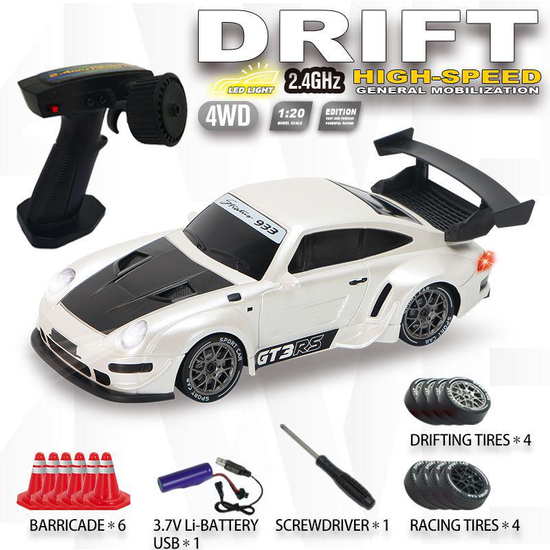 

Радиоуправляемая полноприводная дрифт-машина с регулируемой скоростью: Перезаряжаемая высокоскоростная игрушка-симулятор для детей 3 Car Batteries + 6 Remote AA Batteries