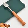 Stainless Steel Bread Trimming Knife Wooden Handle Arc-shaped Bread Cutter Kitchen Dough Divider Baking Tools