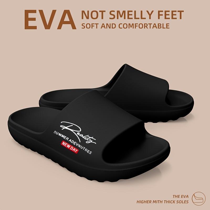 Men Summer Thick Sole Slide Slippers Casual Non Slip Indoor Outdoor Sandals