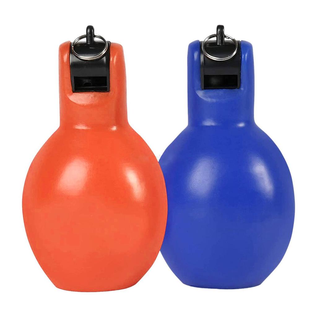 2 PCS Loud Hand Squeeze Whistle Ultra-Portable Coach Whistle for Sports Training Activities High-Pitched Emergency Whistle