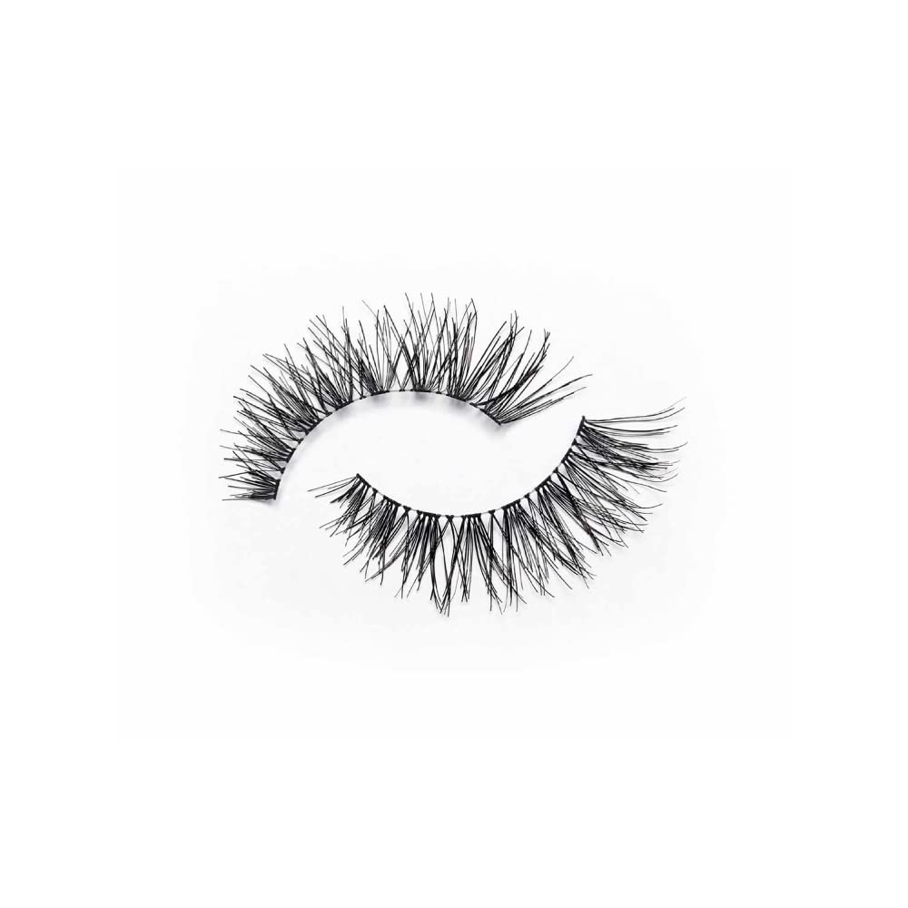 Eylure London False Eyelashes - Fluttery Light No. 117 LIGHT & WISPY (FALSE EYELASHES WITH GLUE) | Long Lasting Up To 5 Wears Black