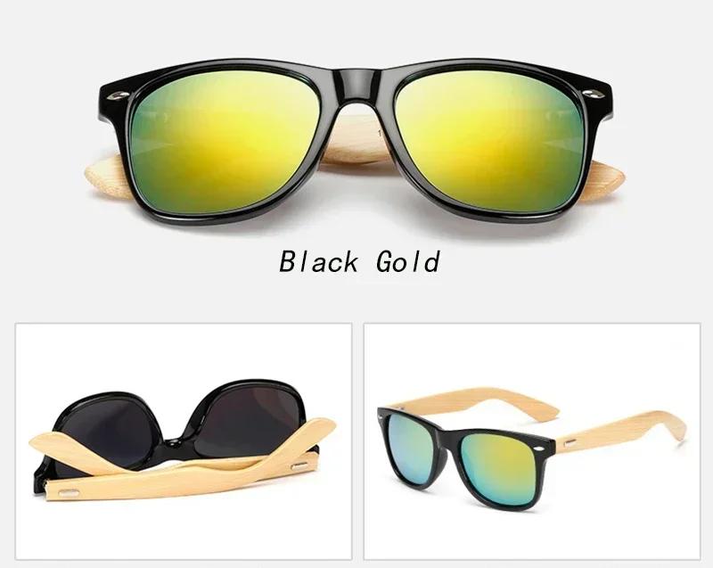 Fashion Brand Luxury Designer Bamboo Sunglasses Men Women Wood Vintage Mirror Shades Glasses Travel Party Outdoor Sunglasses