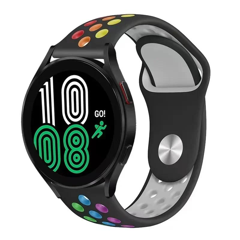 Classic 20mm 22mm Strap for Samsung Galaxy Watch 6 4 Classic 5 Pro 45mm 44mm 40mm 47mm 43mm Sport Silicone For Huawei 4 gt-2-3-Pro