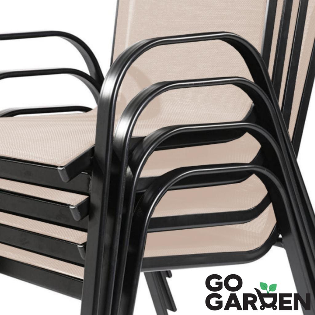 Metal garden chair, terrace, balcony, armchair, modern, 2 pcs.