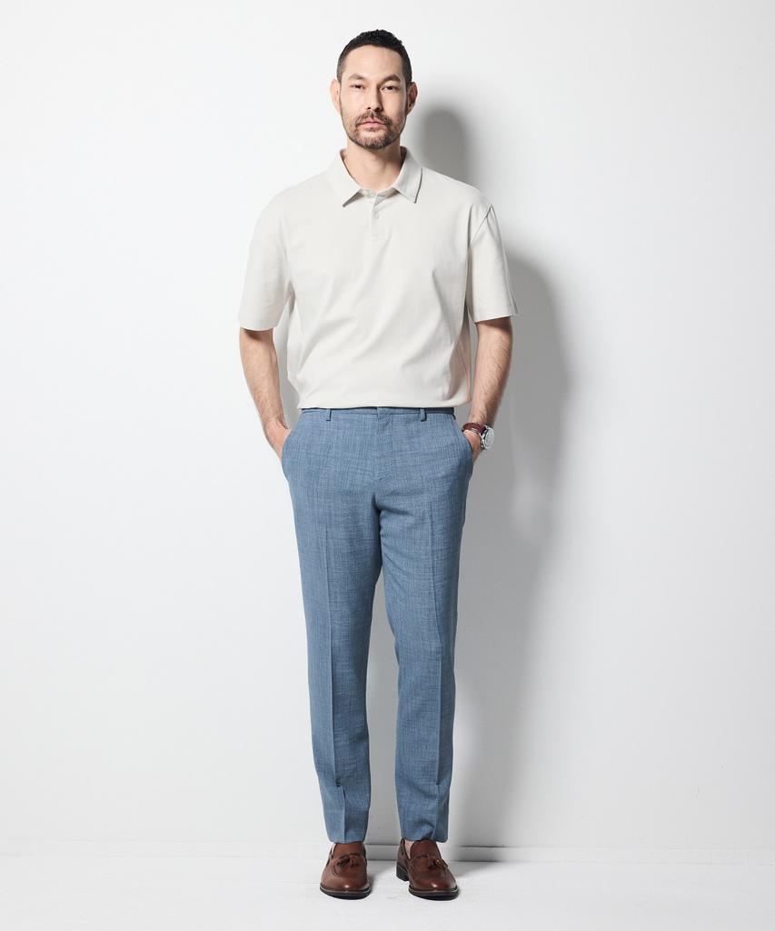 STCO Two-Tone Texture Lightweight Cool-Touch Summer Slacks_Blue (Tapered Fit)_Sepub04Tsl