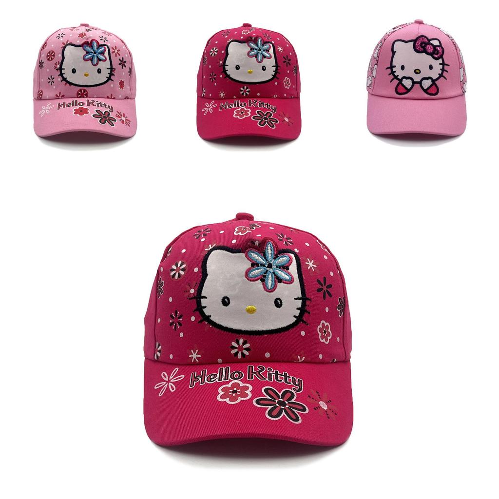 Kt Cat Cartoon Baseball Cap With Sun Protection Breathable Cotton For Kids And Teens